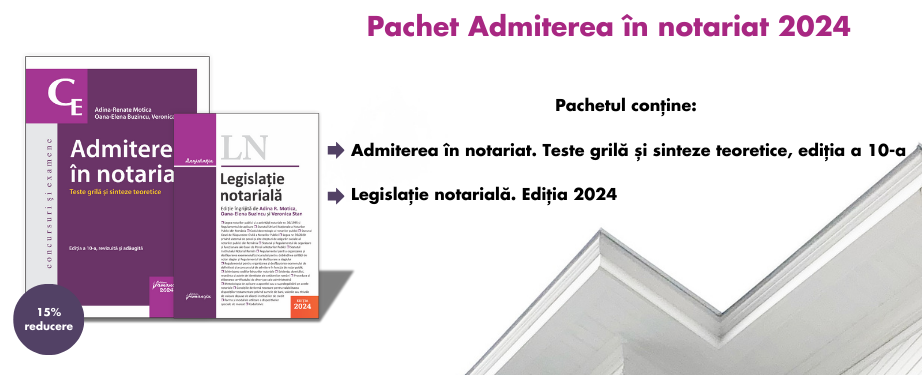 pachet admiterea in notariat